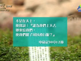 《靈情日記 – 舊約》- 第376集 : 道離人不遠