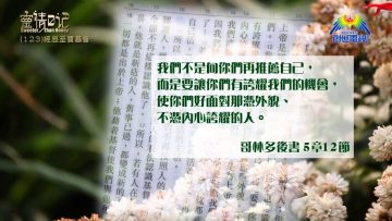 創世電視《靈情日記》第123集 – 經歷至寶基督