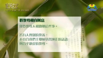 創世電視《靈情日記》第180集 –  教會一家 彼此造就