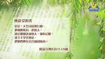 創世電視《靈情日記》第28集 – 敬畏上帝的心